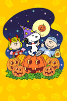 Peanuts Double - Sided Flag - Snoopy Halloween Pumpkin Patch - snoopn4pnuts.com