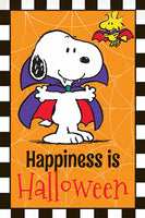 Peanuts Double - Sided Flag - Snoopy Vampire Happiness Is Halloween - snoopn4pnuts.com