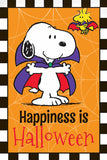 Peanuts Double-Sided Flag - Snoopy Vampire Happiness Is Halloween