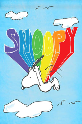 Peanuts Double - Sided Flag - Snoopy Rainbow Parachute - snoopn4pnuts.com