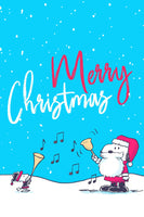 Peanuts Double-Sided Flag - Snoopy Bellringer Merry Christmas