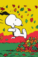 Peanuts Double - Sided Flag - Fall Leaves - snoopn4pnuts.com