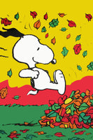 Peanuts Double-Sided Flag - Fall Leaves