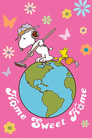 Peanuts Double-Sided Flag - Home Sweet Home