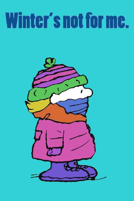 Peanuts Double - Sided Flag - Winter's Not For Me - snoopn4pnuts.com