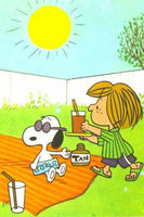 Peanuts Double - Sided Flag - Peppermint Patty Serving Snoopy - snoopn4pnuts.com