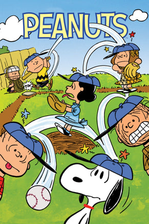 Peanuts Double - Sided Flag - Baseball Game - snoopn4pnuts.com
