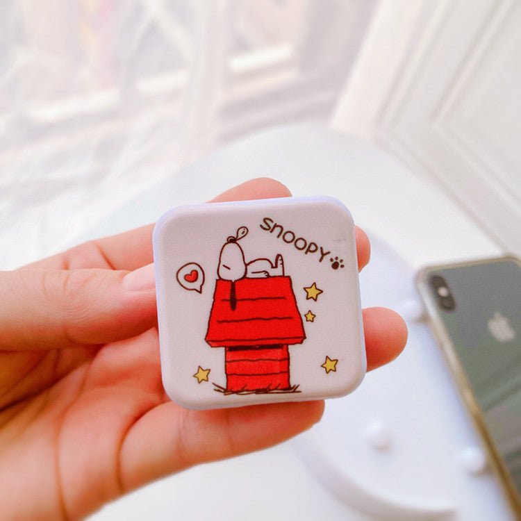 Peanuts Pop Socket Cell Phone Holder With Mirror Snoopy's