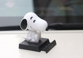 Snoopy Bobblehead Phone Holder For Car or Home (Self - Adhesive Pad) - snoopn4pnuts.com