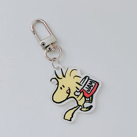 Peanuts Imported Acrylic Swivel Key Chain - Woodstock Jam - snoopn4pnuts.com