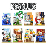 Snoopy Lego Blocks-Style Figurine Display - Birthday