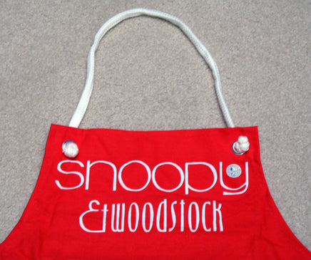Snoopy Golfer Chef Apron With Utensil Pocket (Unisex) - snoopn4pnuts.com
