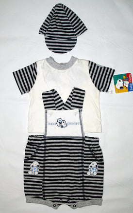 Snoopy 3 - Piece Baby Set (Includes Overalls, Shirt, and Hat) - 3 - 6 Months - snoopn4pnuts.com