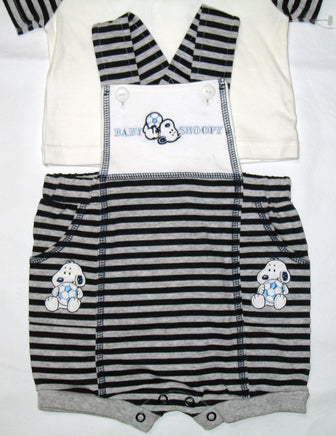 Snoopy 3 - Piece Baby Set (Includes Overalls, Shirt, and Hat) - 3 - 6 Months - snoopn4pnuts.com