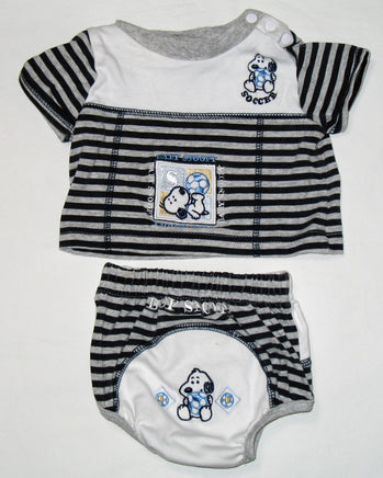 Snoopy 2 - Piece Infant Set (Includes Shirt and Diaper Cover) - 0 - 3 Months - snoopn4pnuts.com