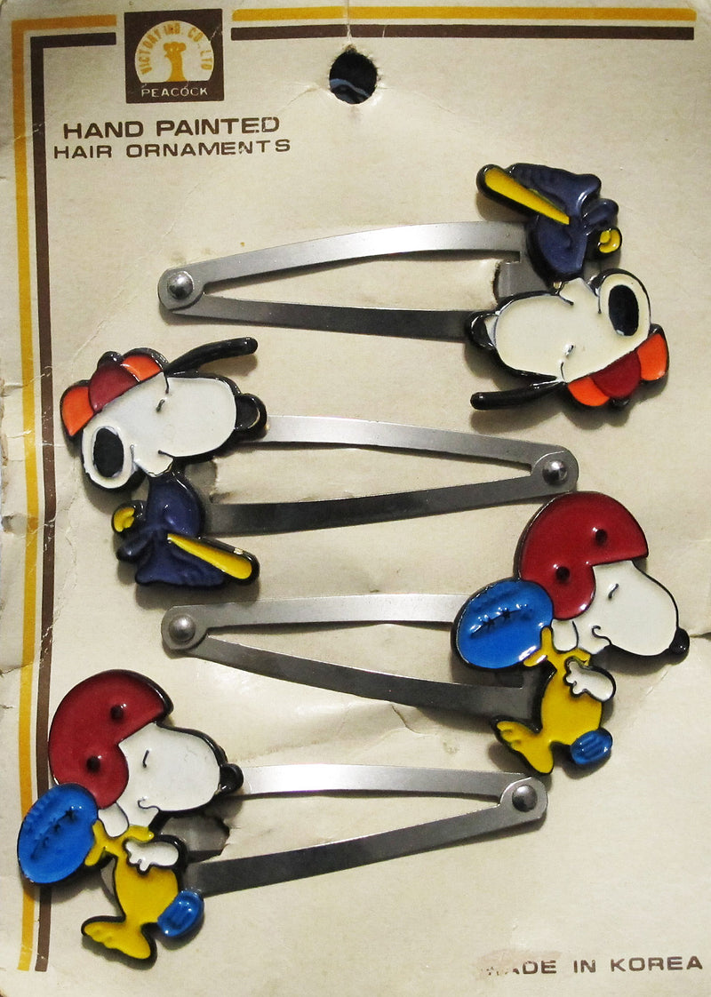 Snoopy Metal Hair Clip Set | snoopn4pnuts.com