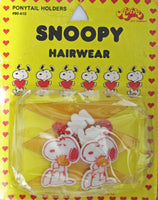 Snoopy Vintage Dangling Pony Tail Holder Hair Band Set