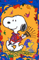 Peanuts Double - Sided Flag - Fall Leaves - snoopn4pnuts.com