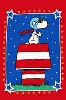 Peanuts Double - Sided Flag - Snoopy Flying Ace - snoopn4pnuts.com