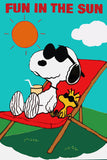 Peanuts Double-Sided Flag - Fun In The Sun