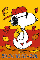 Peanuts Double - Sided Flag - Back To School - snoopn4pnuts.com