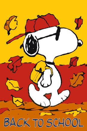 Peanuts Double - Sided Flag - Back To School - snoopn4pnuts.com