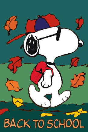 Peanuts Double - Sided Flag - Back To School - snoopn4pnuts.com