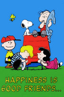 Peanuts Double - Sided Flag - Happiness Is Good Friends - snoopn4pnuts.com