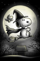Peanuts Double - Sided Flag - Snoopy Witch - snoopn4pnuts.com