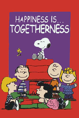 Peanuts Double - Sided Flag - Happiness Is Togetherness - snoopn4pnuts.com