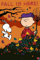 Peanuts Double - Sided Flag - Fall Is Here - snoopn4pnuts.com