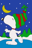 Peanuts Double-Sided Flag - Snoopy Skater