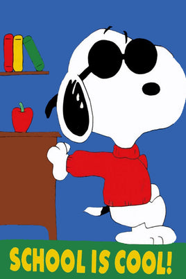 Peanuts Double - Sided Flag - School Is Cool - snoopn4pnuts.com
