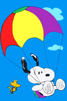 Peanuts Double-Sided Flag - Dropping In