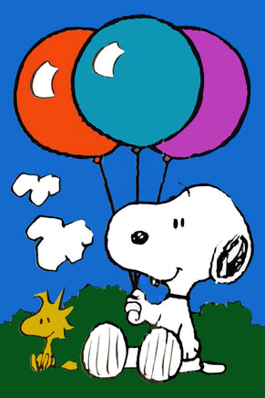 Peanuts Double - Sided Flag - Snoopy's Balloons - snoopn4pnuts.com