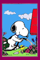 Peanuts Double-Sided Flag - Snoopy Gardener
