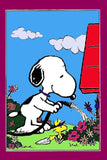 Peanuts Double-Sided Flag - Snoopy Gardener