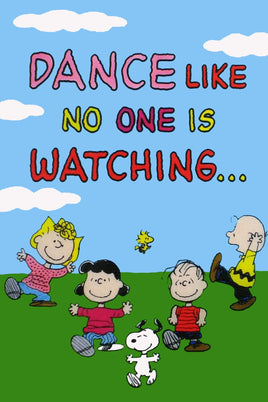 Peanuts Double - Sided Flag - Dance Like No One Is Watching - snoopn4pnuts.com