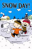 Peanuts Double - Sided Flag - Snow Day! - snoopn4pnuts.com