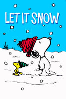 Peanuts Double - Sided Flag - Let It Snow - snoopn4pnuts.com