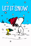 Peanuts Double-Sided Flag - Let It Snow