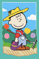 Peanuts Double-Sided Flag - Farmer Charlie Brown