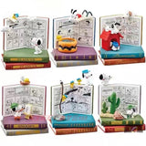 Snoopy Mini Books Interconnecting Figurine Set - Snoopy and Siblings