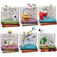 Snoopy Mini Books Interconnecting Figurine Set - Paper Airplanes - snoopn4pnuts.com