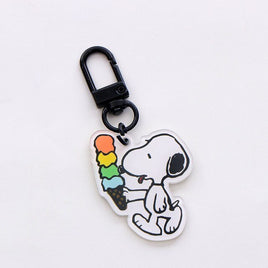 Snoopy Acrylic Swivel Key Chain - snoopn4pnuts.com