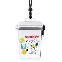 Snoopy Clear Acrylic Hinged Cigarette Case With Lanyard (Large Enough To Hold A Pack + BIC Lighter))