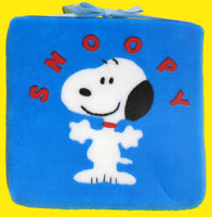 Snoopy Plush Craft Kit For Seat Pad or Wall Hanging (Blue Pad) - RARE Japanese Sample! - snoopn4pnuts.com