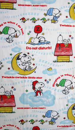 Vintage Peanuts Gang Flat Sheet - Sleeping Expressions - snoopn4pnuts.com
