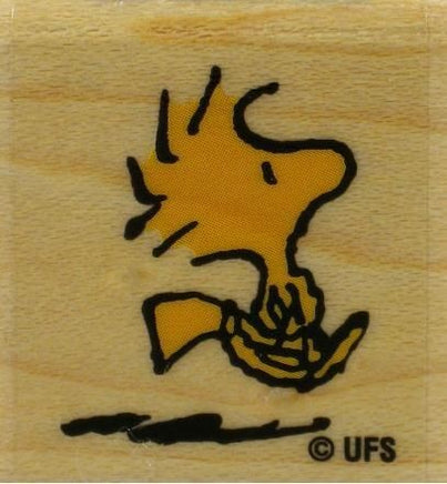 Woodstock Flying Rubber Stamp - Used But Mint Condition
