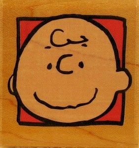 Charlie Brown's Portrait RUBBER STAMP